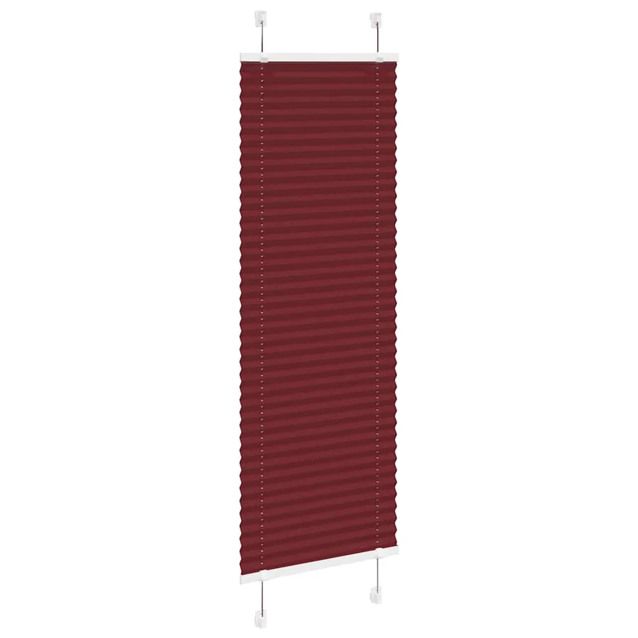 Store plissé rouge bordeaux 40x150 cm largeur du tissu 39,4 cm - 3