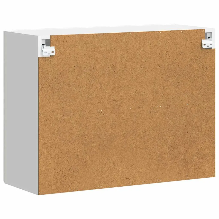 Armoire murale de cuisine avec porte en verre Porto blanc - 9