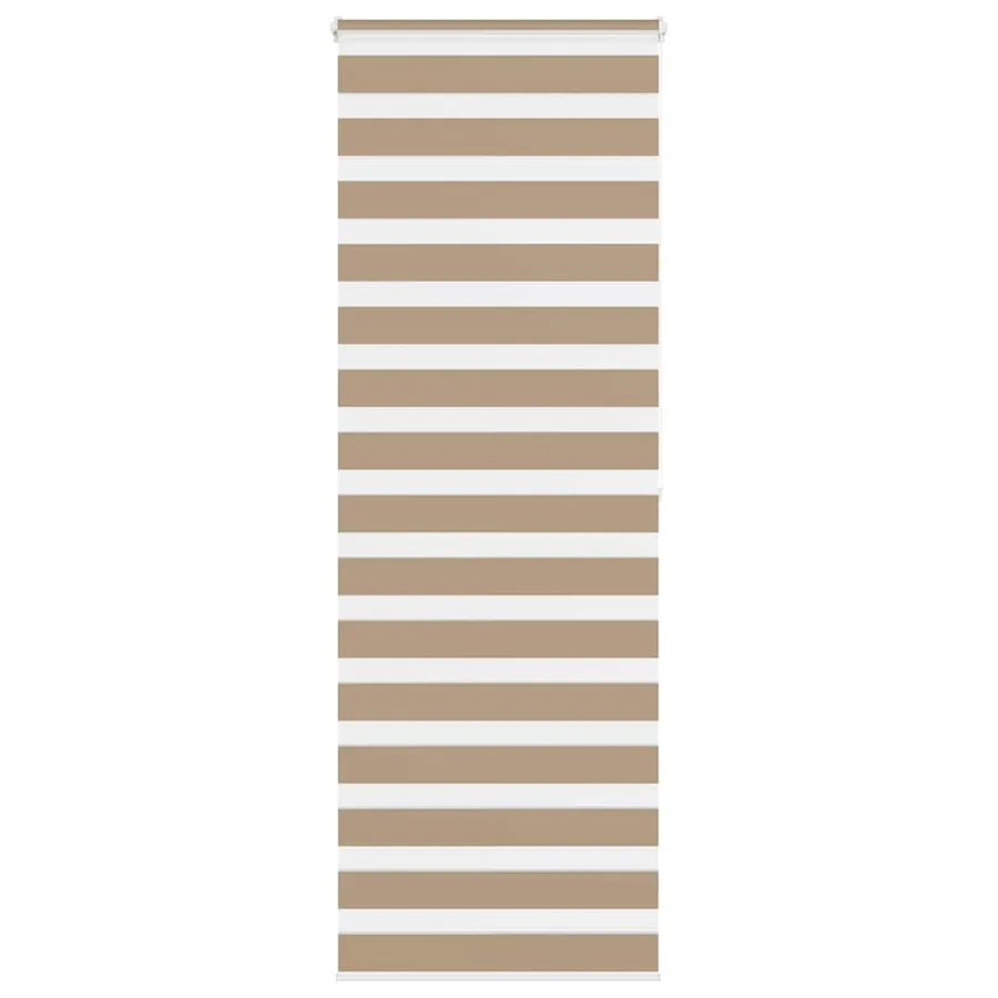 Store zèbre marron sable largeur du tissu 85,9 cm polyester