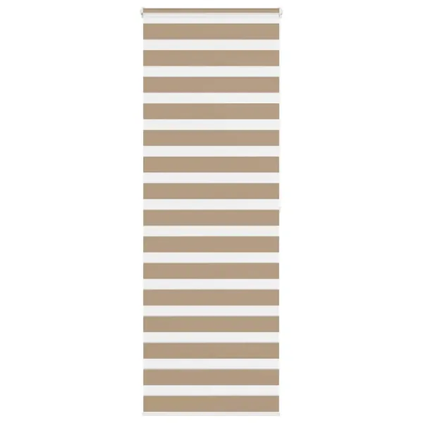 Store zèbre marron sable largeur du tissu 85,9 cm polyester