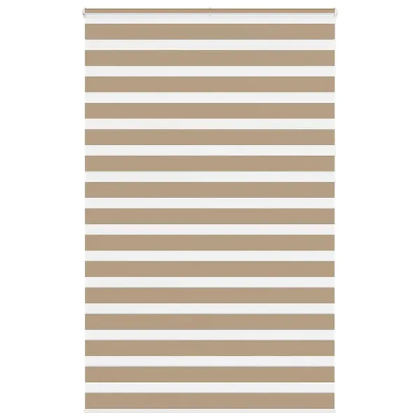 Store zèbre marron sable largeur du tissu 145,9 cm polyester