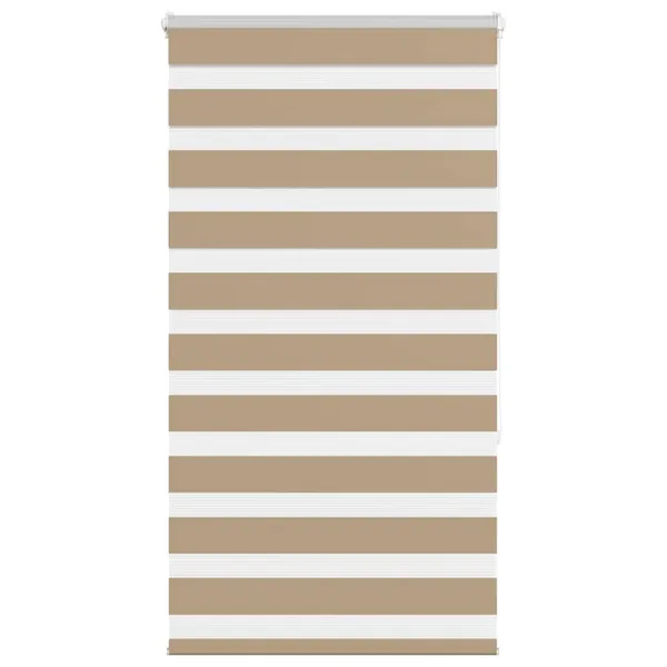 Store zèbre marron sable largeur du tissu 80,9 cm polyester
