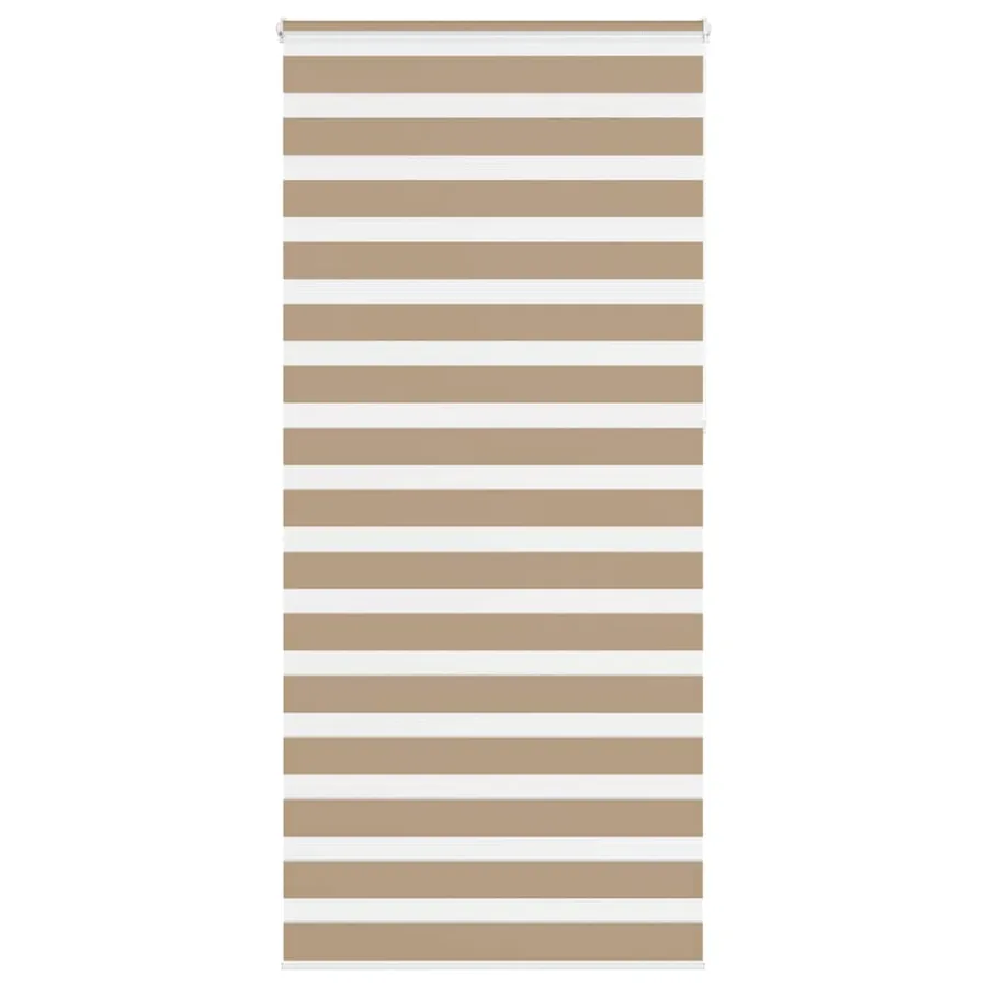Store zèbre marron sable largeur du tissu 100,9cm polyester