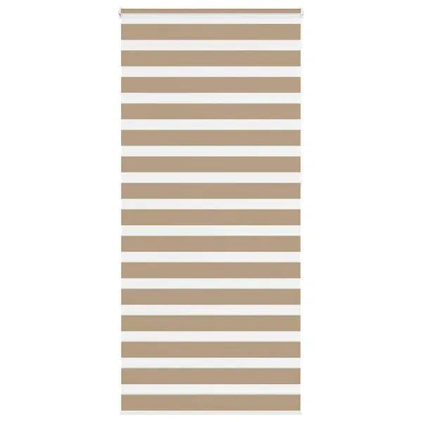Store zèbre marron sable largeur du tissu 100,9cm polyester