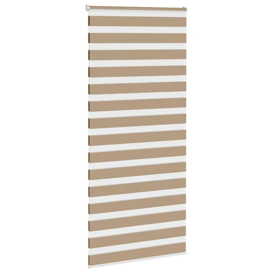 Store zèbre marron sable largeur du tissu 100,9cm polyester - 3