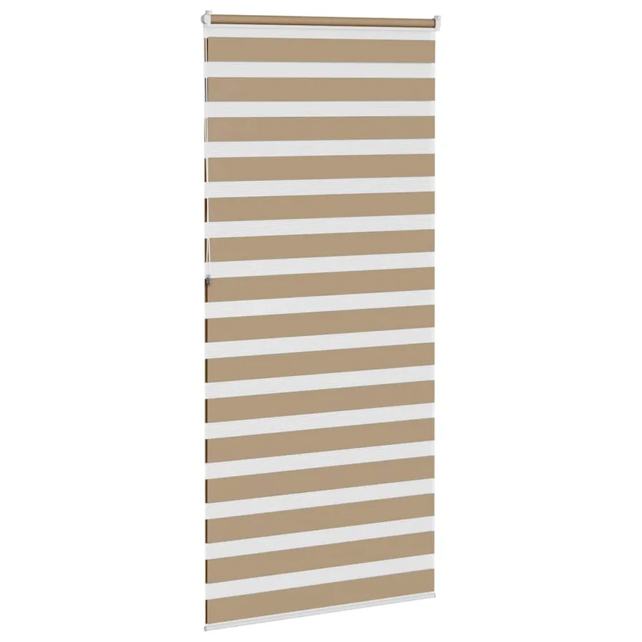 Store zèbre marron sable largeur du tissu 100,9cm polyester - 4