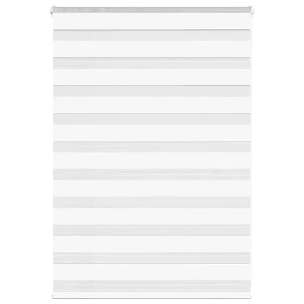 Store zèbre blanc 115x100 cm largeur du tissu 110,9cm polyester