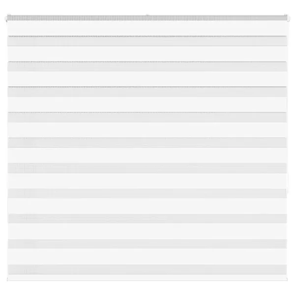 Store zèbre blanc 155x150 cm largeur du tissu 150,9cm polyester
