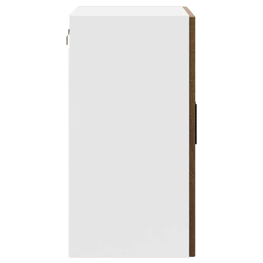 Armoire murale de cuisine et porte en verre Porto chêne marron - 7
