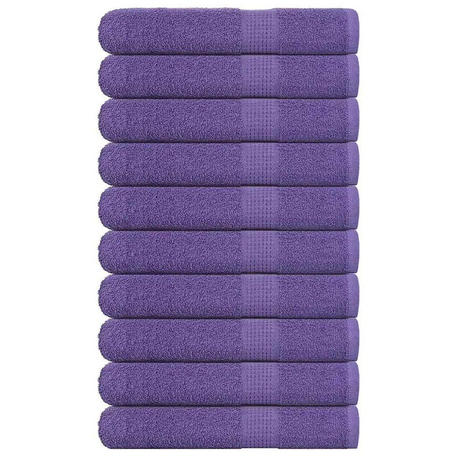 Serviettes de sauna FROGN 10 pcs violet 80x200 cm 360 g/m²