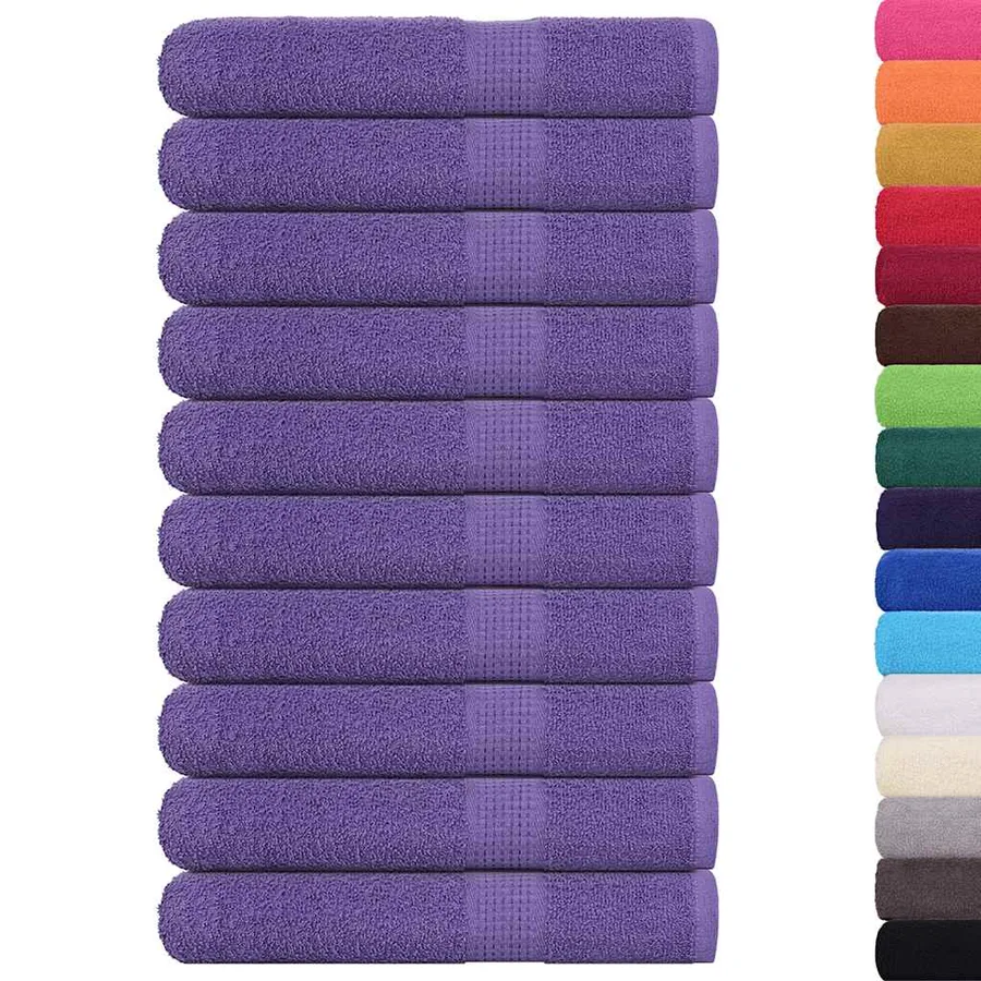 Serviettes de sauna FROGN 10 pcs violet 80x200 cm 360 g/m² - 2
