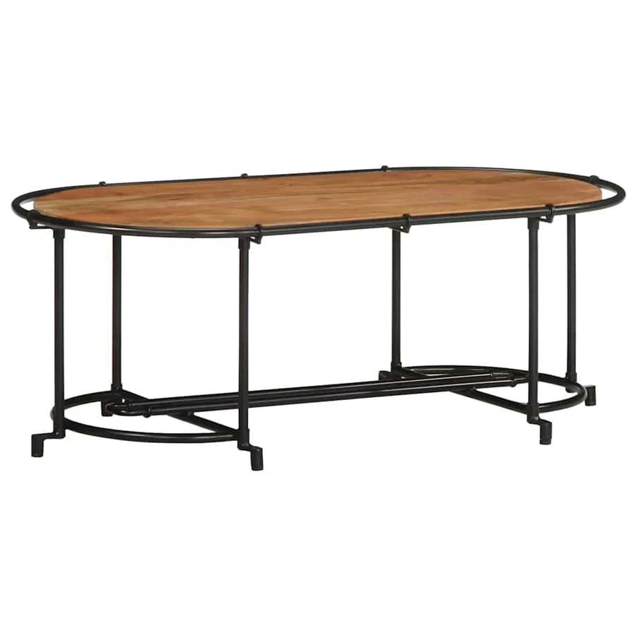 Table basse 110x55x40 cm bois massif d'acacia - 2
