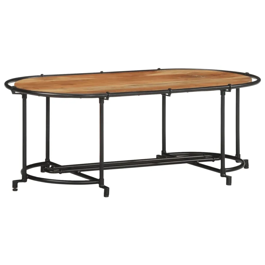 Table basse 110x55x40 cm bois massif d'acacia - 3
