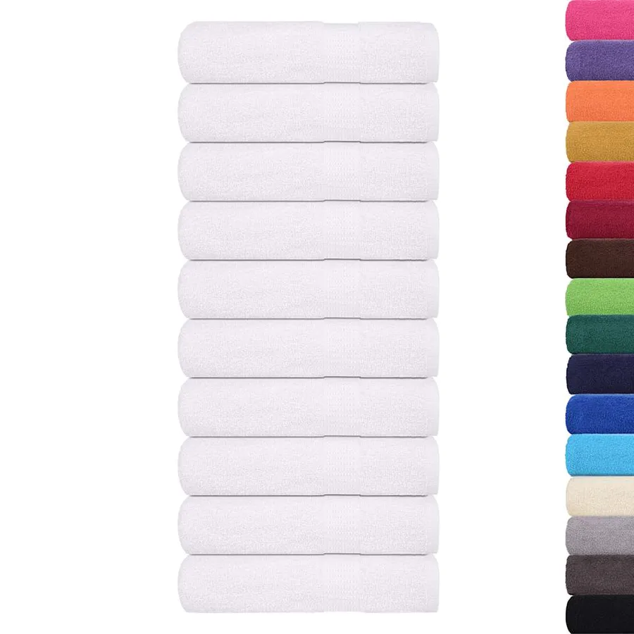 Serviettes de douche FROGN 10 pcs blanc 70x140 cm 360 g/m² - 2