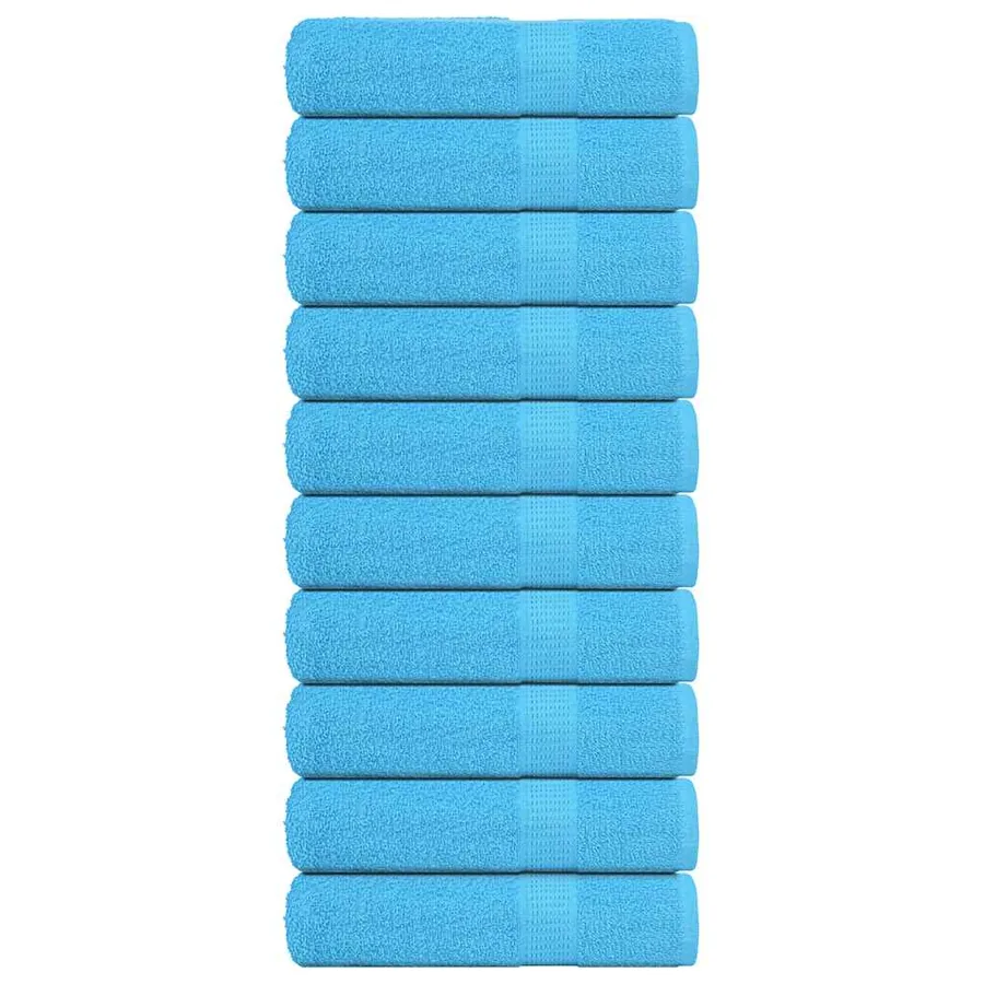 Serviettes de douche FROGN 10pcs turquoise 70x140cm 360 g/m²