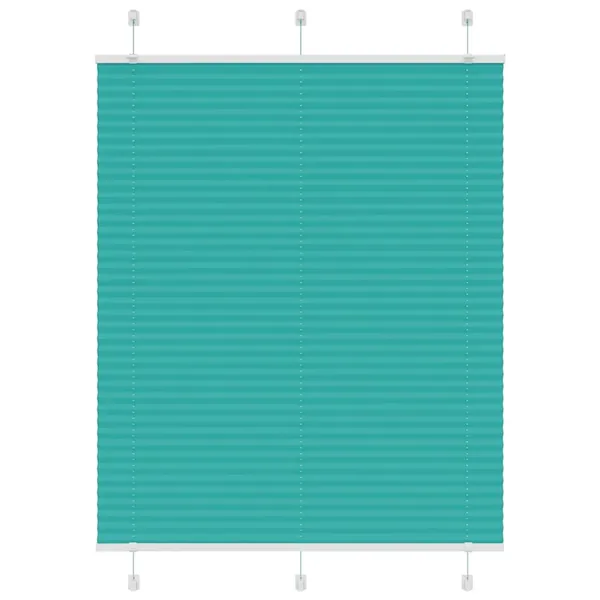 Store plissé vert pétrole 110x100cm largeur du tissu 109,4cm