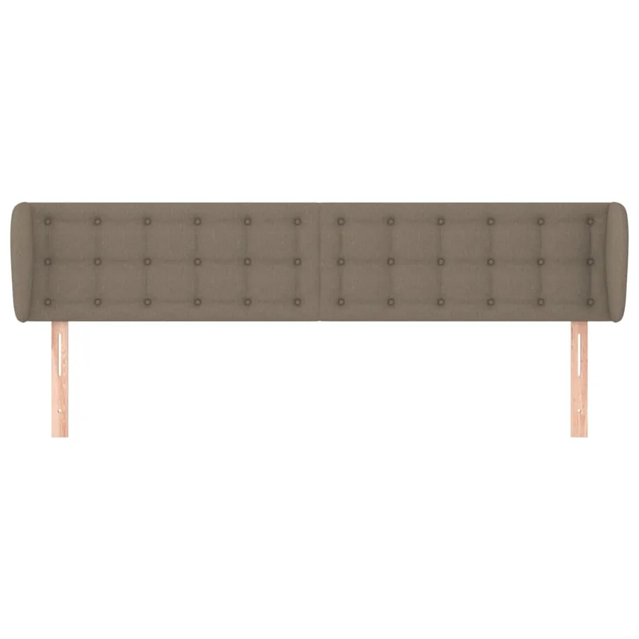 Tête de lit avec oreilles Taupe 163x23x78/88 cm Tissu - 3