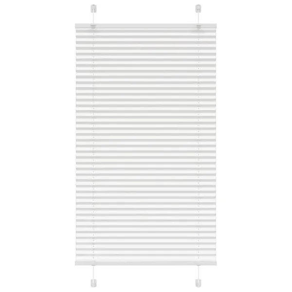 Store plissé blanc 80x100 cm largeur du tissu 79,4 cm polyester