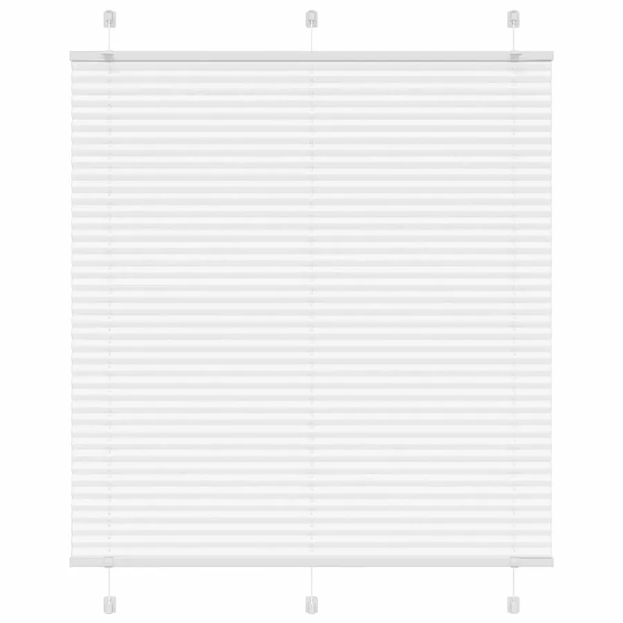 Store plissé blanc 120x100cm largeur du tissu 119,4cm polyester