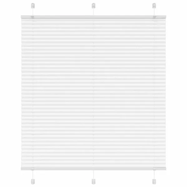 Store plissé blanc 120x100cm largeur du tissu 119,4cm polyester