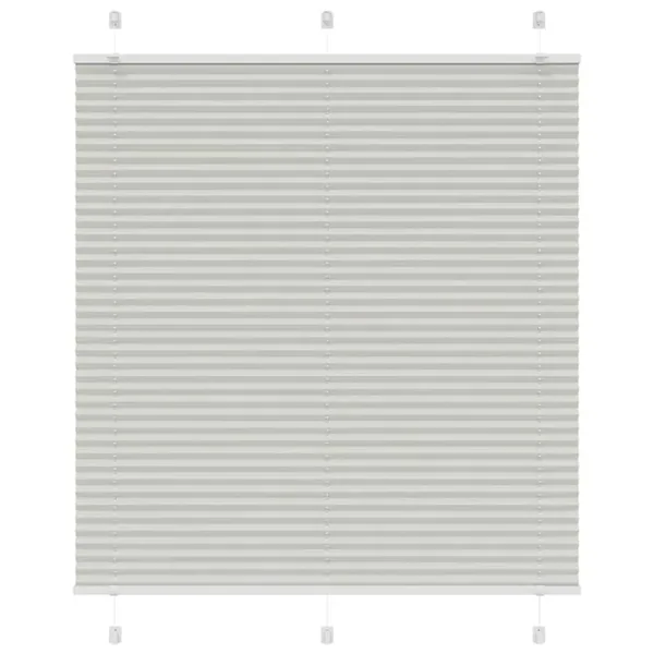 Store plissé gris clair 120x100cm largeur du tissu 119,4cm
