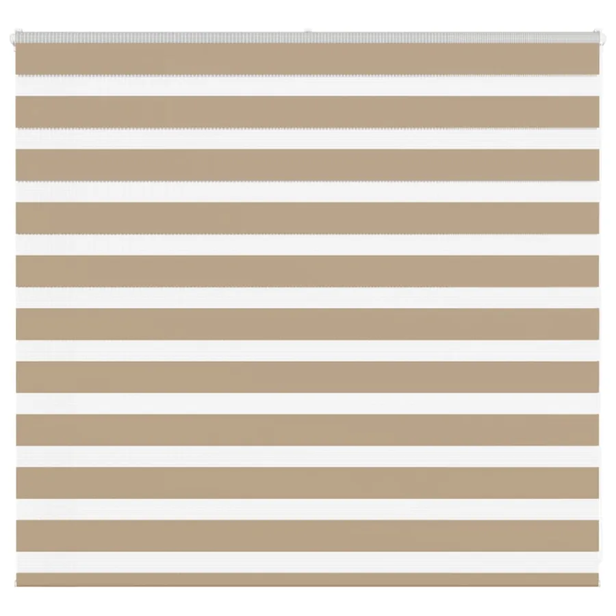Store zèbre marron sable largeur du tissu 155,9 cm polyester