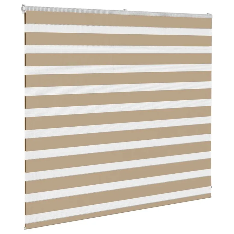 Store zèbre marron sable largeur du tissu 155,9 cm polyester - 3