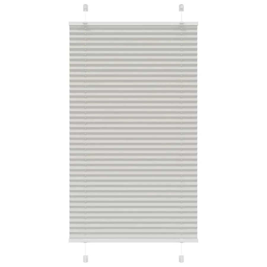 Store plissé gris clair 70x150 cm largeur du tissu 69,4 cm