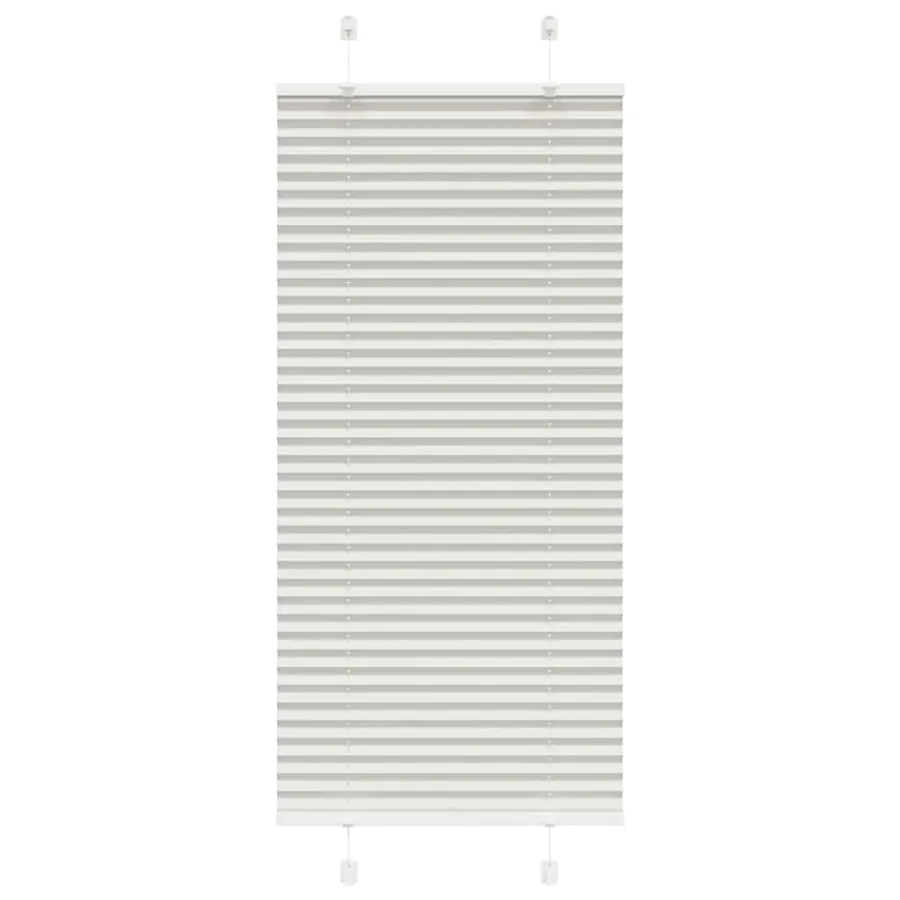 Store plissé gris clair 60x100 cm largeur du tissu 59,4 cm