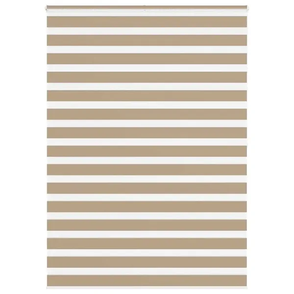 Store zèbre marron sable largeur du tissu 150,9 cm polyester
