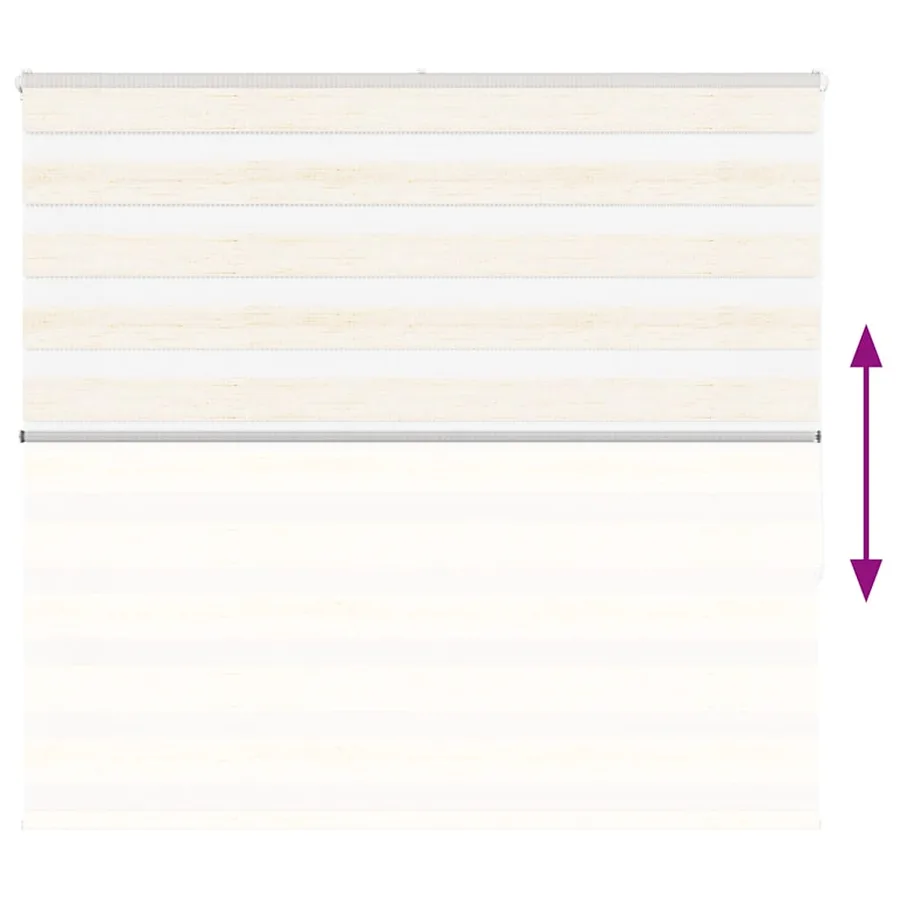 Store zèbre beige marbré largeur du tissu 155,9 cm polyester - 5