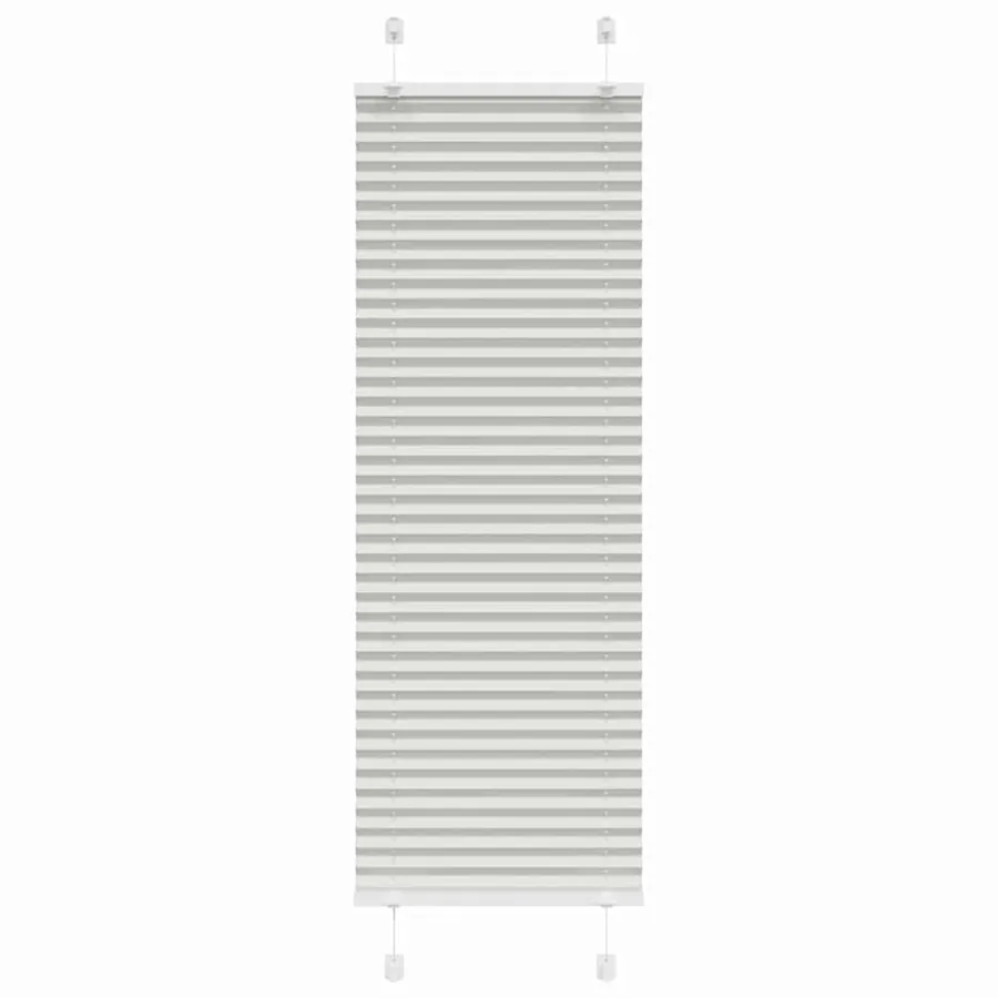Store plissé gris clair 45x150 cm largeur du tissu 44,4 cm