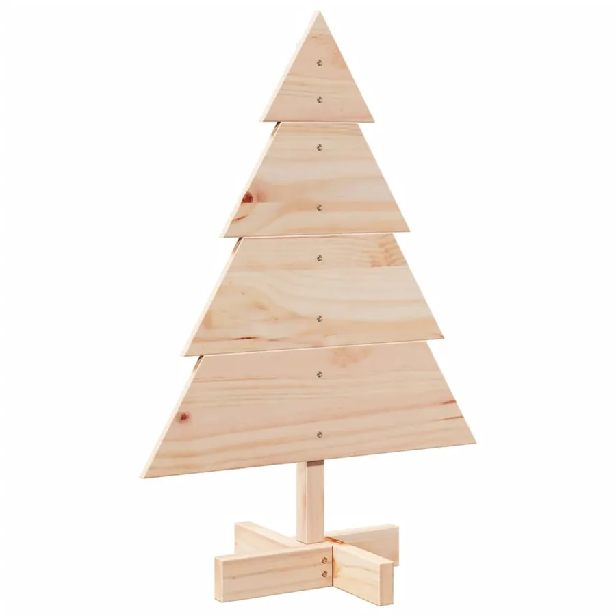 Arbre de Noël en bois pour décoration 70 cm bois massif - 2