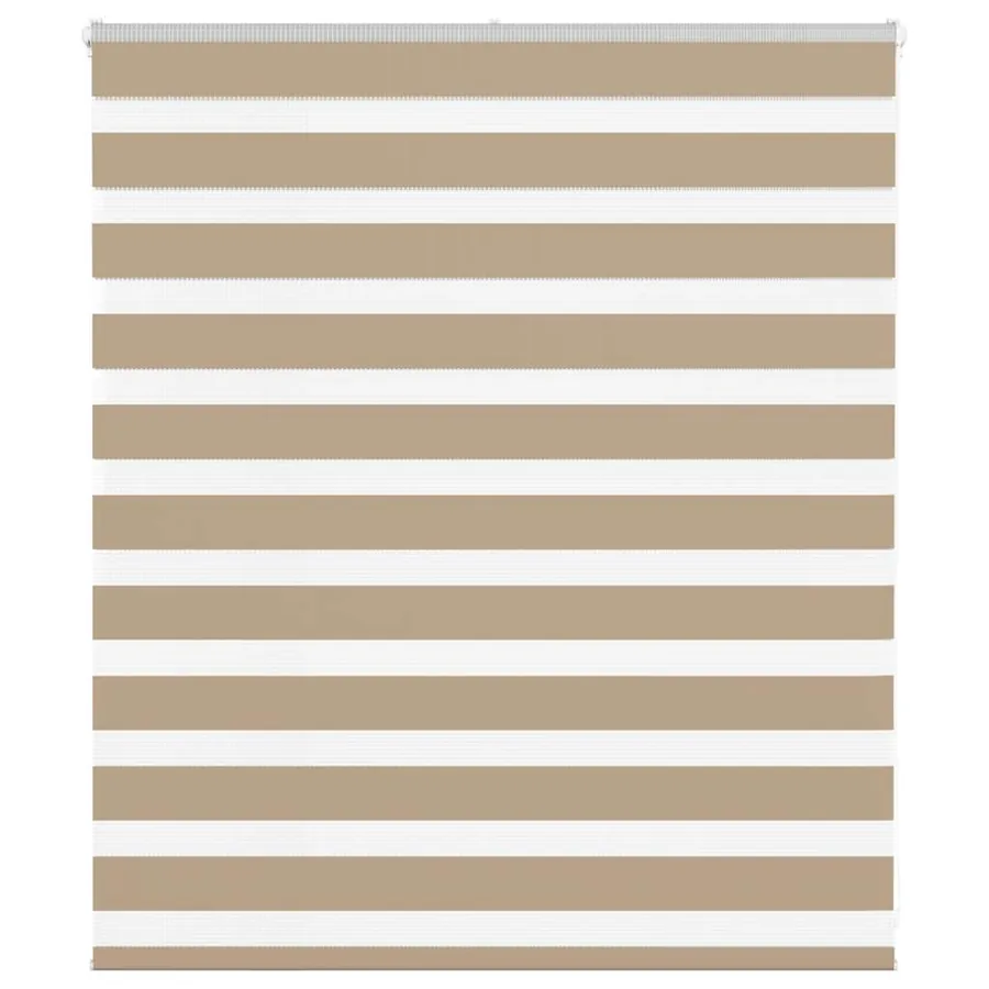 Store zèbre marron sable largeur du tissu 115,9 cm polyester