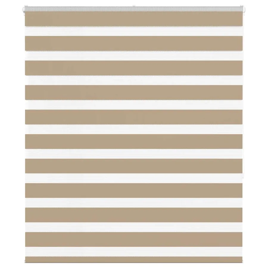 Store zèbre marron sable largeur du tissu 120,9 cm polyester