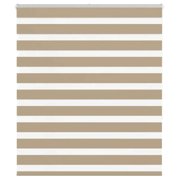Store zèbre marron sable largeur du tissu 120,9 cm polyester