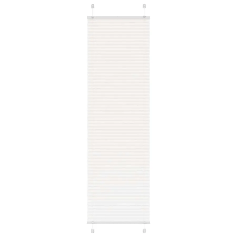Store plissé blanc 60x200 cm largeur du tissu 59,4 cm polyester