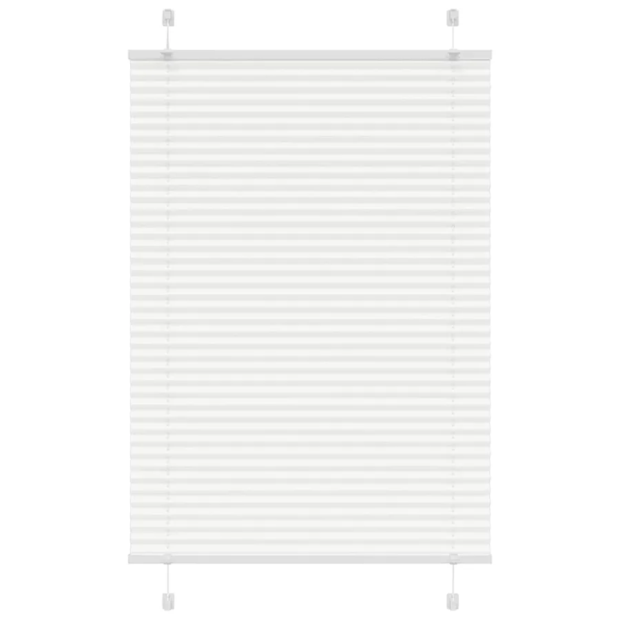 Store plissé blanc 90x150 cm largeur du tissu 89,4 cm polyester