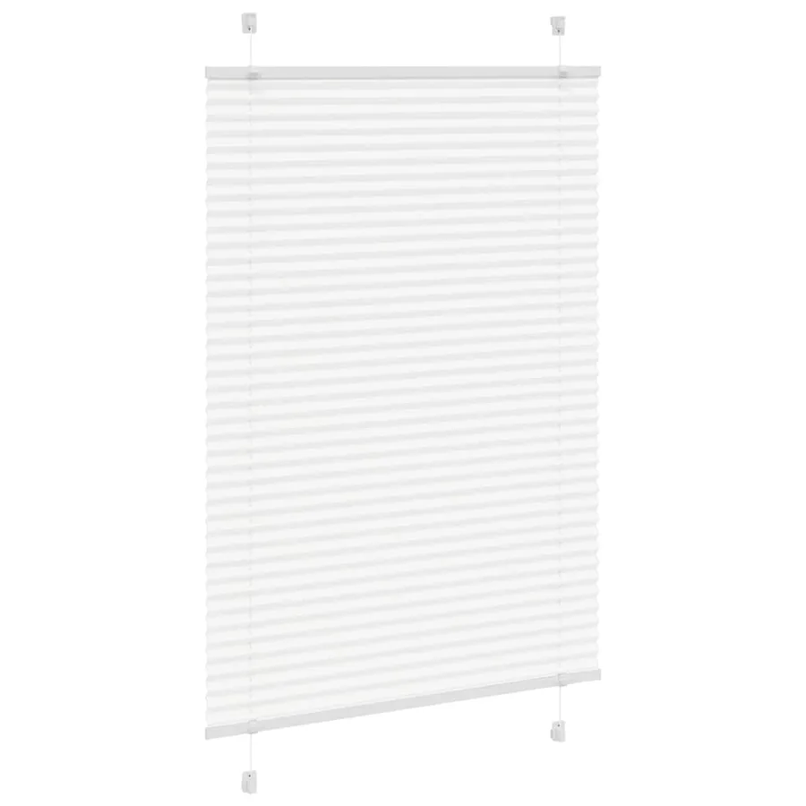 Store plissé blanc 100x150 cm largeur du tissu 99,4cm polyester - 3