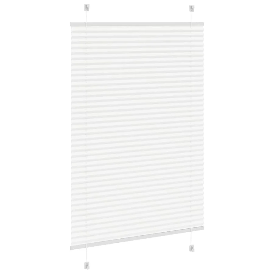 Store plissé blanc 100x150 cm largeur du tissu 99,4cm polyester - 4