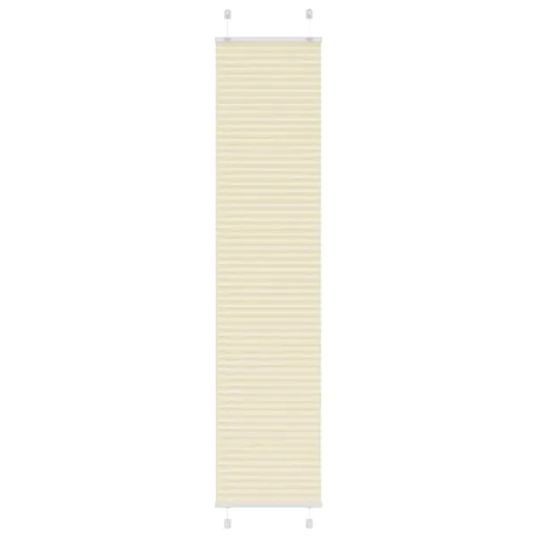 Store plissé crème 40x200 cm largeur du tissu 39,4 cm polyester