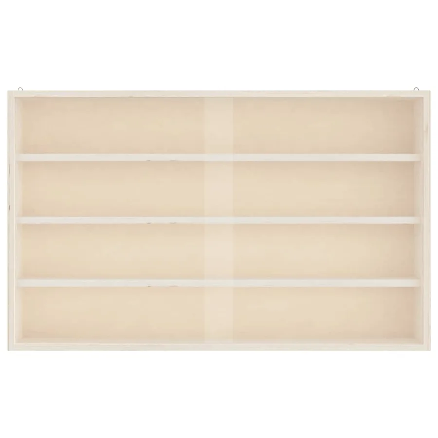Vitrine de collection en bois avec portes 60 x 8,5 x 37 cm - 5