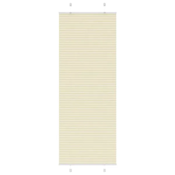Store plissé crème 75x200 cm largeur du tissu 74,4 cm polyester