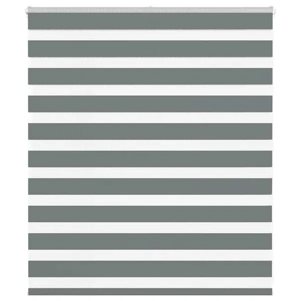 Store zèbre gris foncé largeur du tissu 130,9 cm polyester