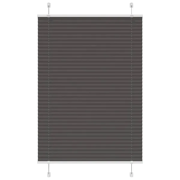Store plissé noir 95x150 cm largeur du tissu 94,4 cm polyester