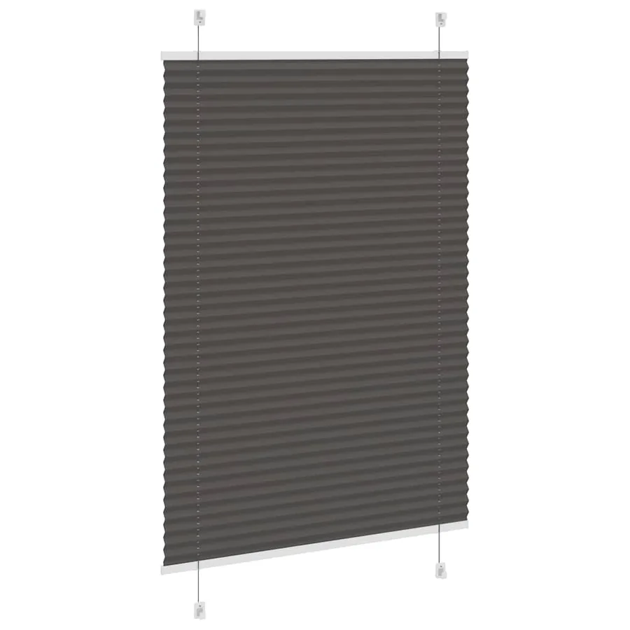 Store plissé noir 95x150 cm largeur du tissu 94,4 cm polyester - 4