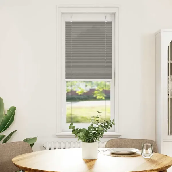 Store plissé anthracite 45x100 cm largeur du tissu 44,4 cm