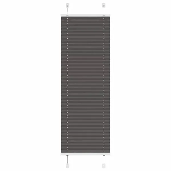 Store plissé noir 50x100 cm largeur du tissu 49,4 cm polyester