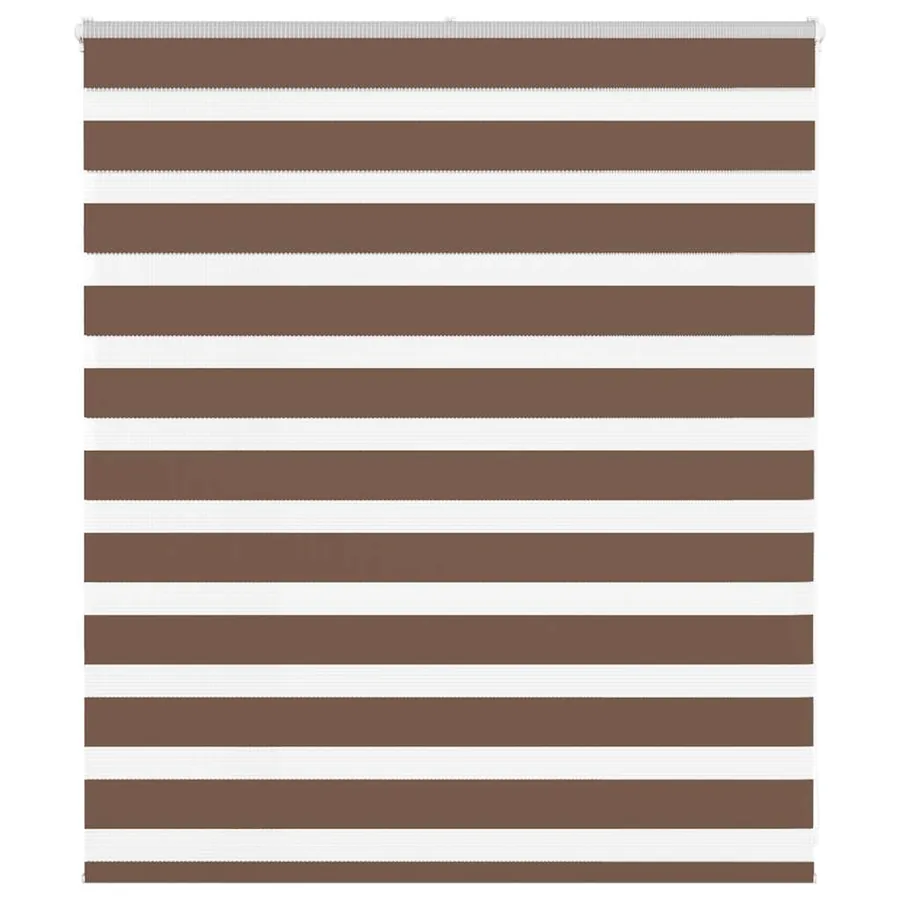 Store zèbre marron 125x100cm largeur du tissu 120,9cm polyester