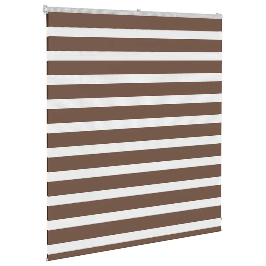 Store zèbre marron 125x100cm largeur du tissu 120,9cm polyester - 3